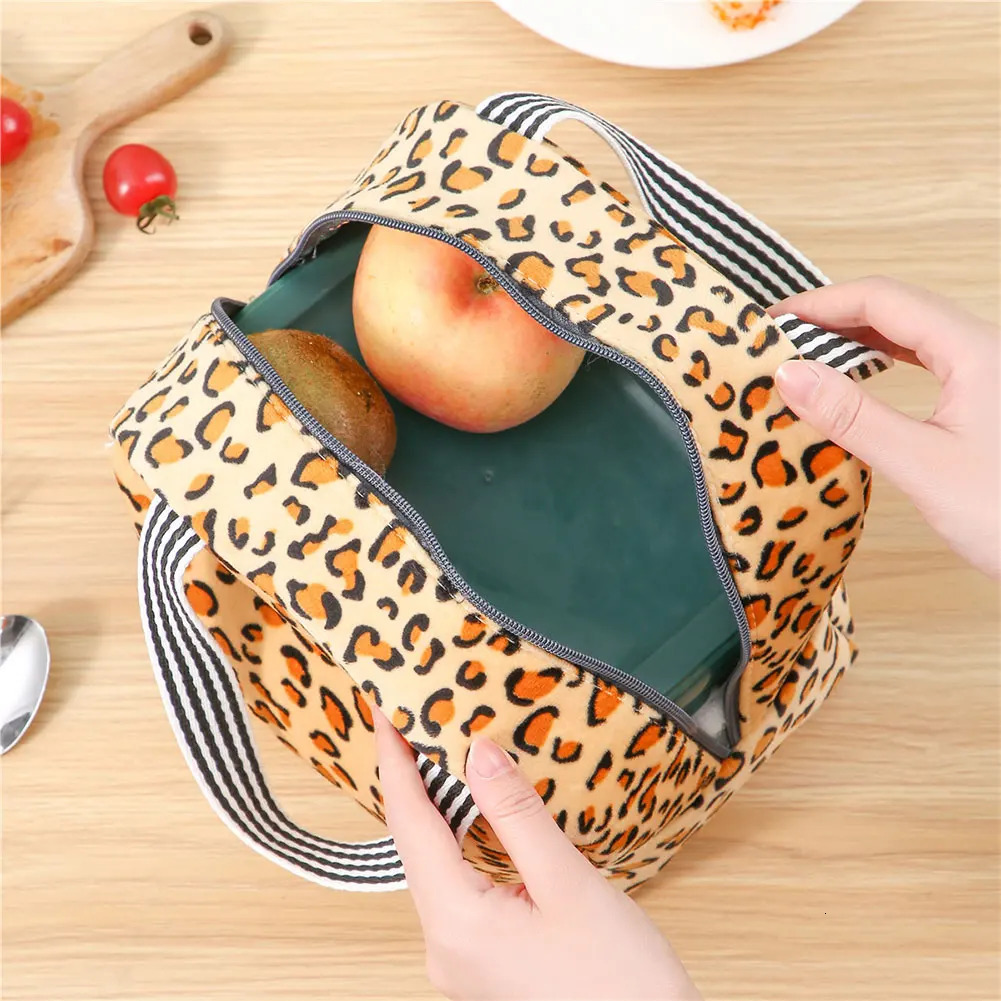 Insulated Lunch Bag Leak-Proof Thermal Lunch Box Bag Office Student Bento Storage Insulation Bags Cooler Lunch Bag for 250606