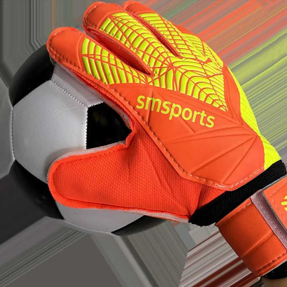 Finger Protection Goalkeeper Gloves Non-Slip Wear-Resistant Football Goalkeeper Gloves Handguard Thickened Latex Soccer Gloves XJ250606
