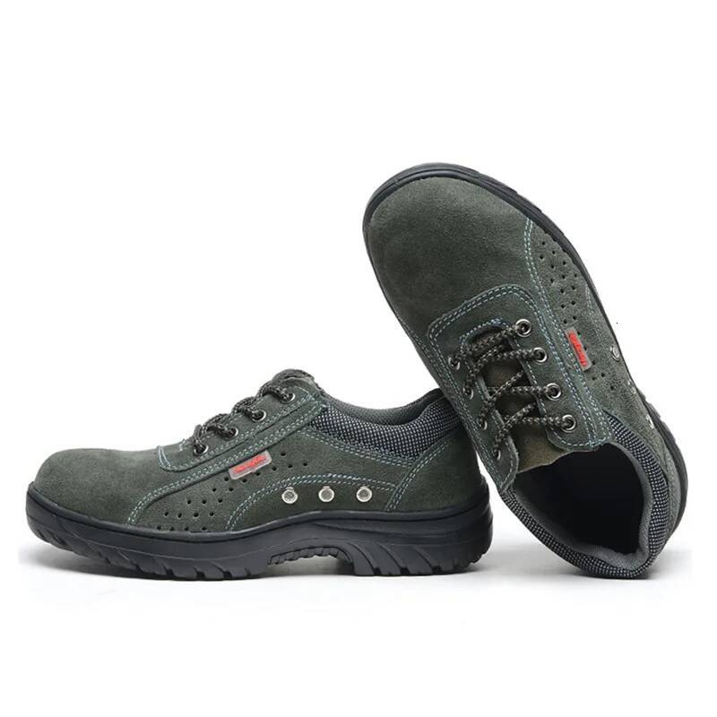 Ddmyoutdoor New Men Steel Toe Work Boot Breathable Slip On Work Boots Sneakers Shoes Anti Smashing Piercing Safety Outdoor Shoes