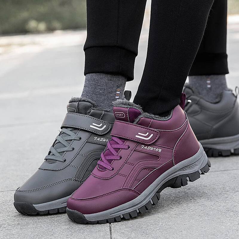 Ddmyoutdoor Ddmyoutdoor Men S Snow Women Slip On Winter Waterproof Comfortable Ankle Boots Sneakers Plush Hiking Walking Couple Shoes Outdoor Outdoor 