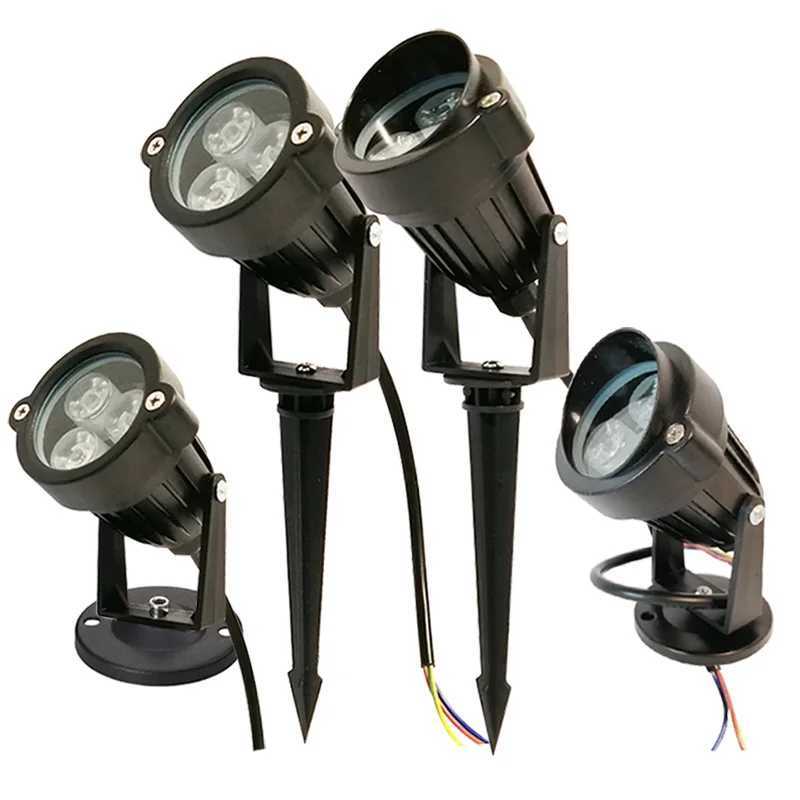 High Power Lawn Lamp Waterproof 3W 6W LED Lawn Garden Flood Light Outdoor Lighting Yard Patio Path Spotlight Lamp AC220V DC12V W250607
