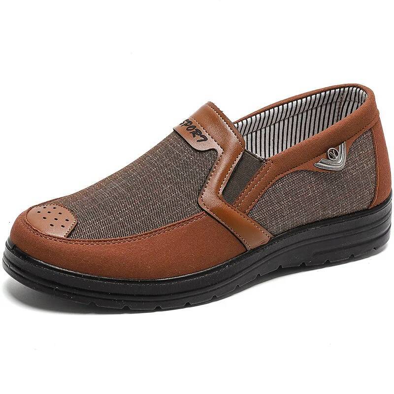 Ddmyoutdoor New Spring Canvas Men Loafers Slip On Casual Shoes Fashion Summer Breathable Soft Flat Driving Shoe Hjk Outdoor Shoes