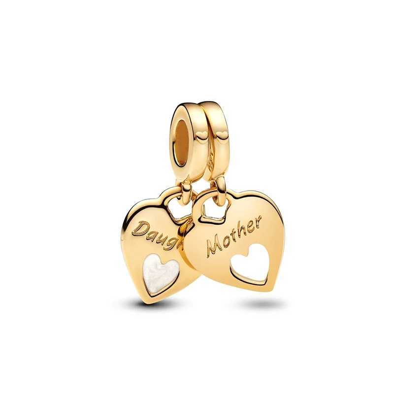 2025 New Rose Gold Pendant Charm Bead Fits Bracelets Bangle Necklace For Women Luxury DIY Jewelry Daily Party Festival Gift Hot XJ250607