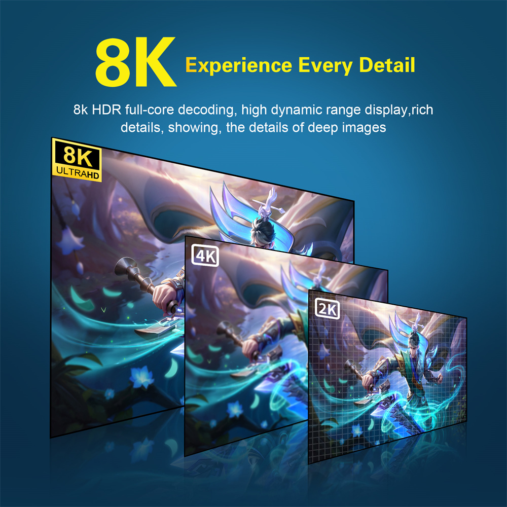 Mortal High Performance Wireless HD Android 14 Smart Home TV Stick Q2S AllWinner H313 Wifi6 BT5.X Voice Remote Control TV Box