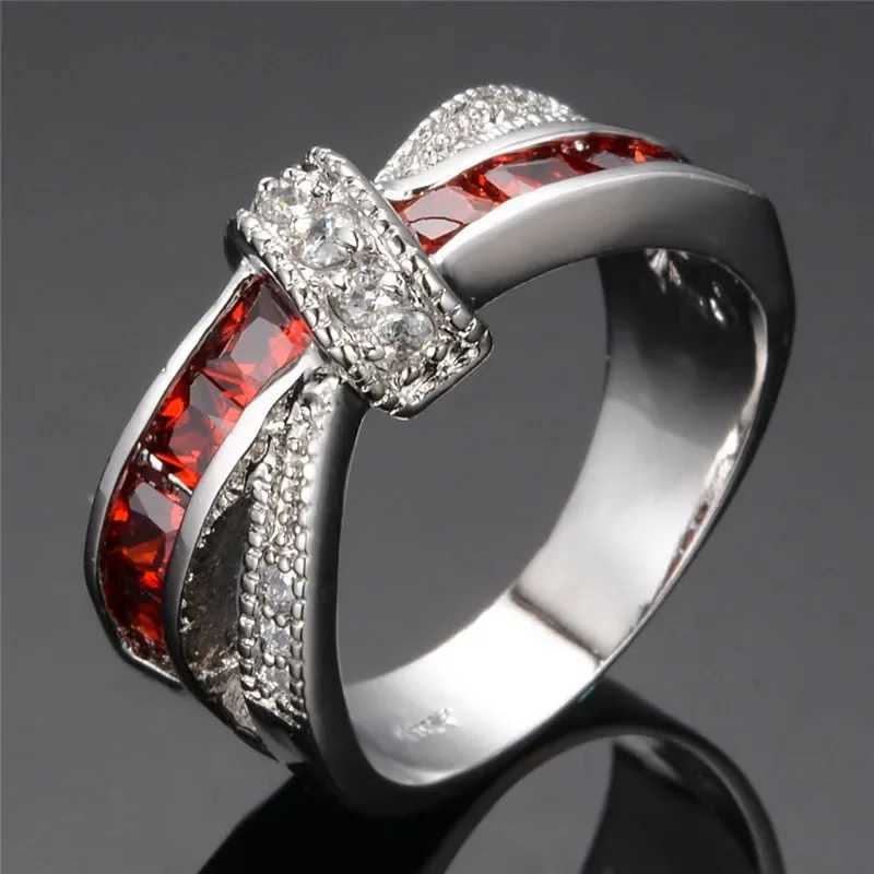 wholesale 925 Sterling silver Ring Beautiful pretty fashion Wedding ring Party White gold color women stone crystal Lady jewelry XJ250606
