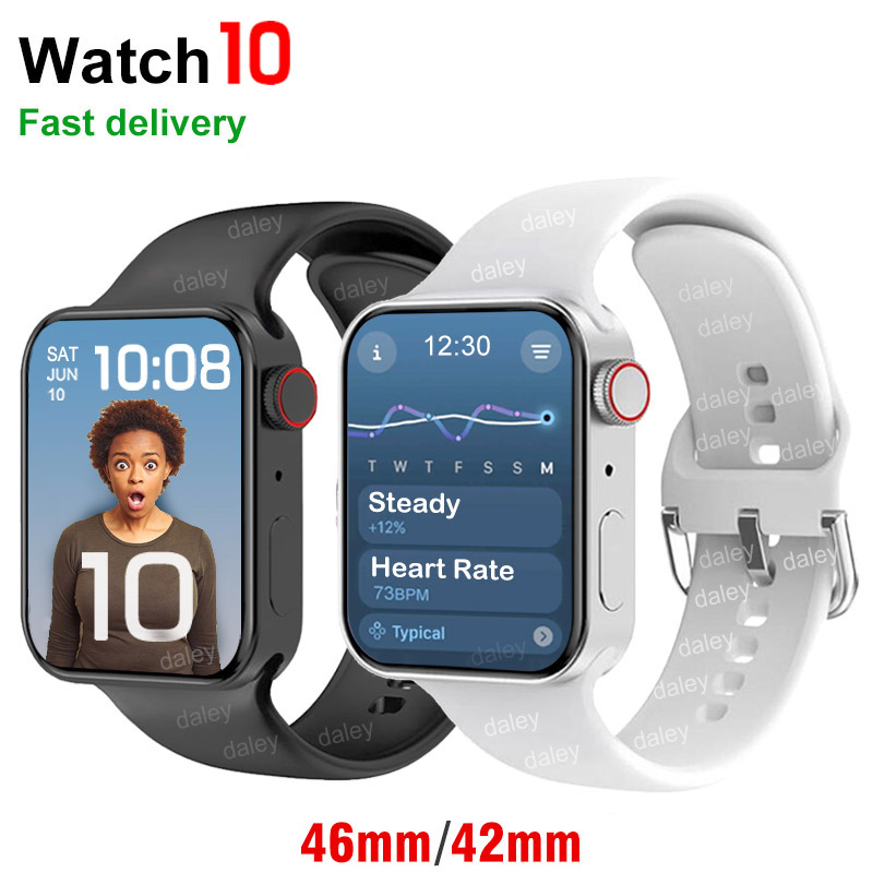 Smart Watch pour la série 10 Ultra 2 S10 9 Smartwatch Sport Watch Men Women Femme Fitness Tracker 46mm 42 mm AI APPEL BRACE DE TRACHE DE TRACHE C
