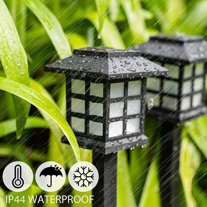 2/4/6/8Pcs Solar LED Pathway Lights Outdoor Waterproof Walkway Garden Decor Street Lamp for Landscape Yard Patio Driveway XJ250606