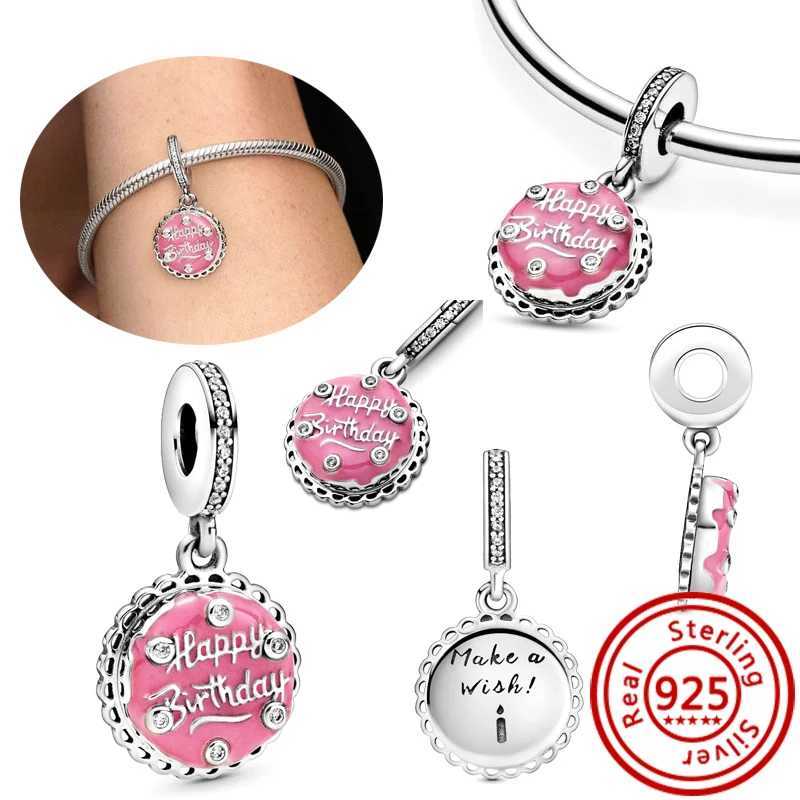 925 Silver Pink Sweet Series Crown Flower Tree Heart Lucky Pendant DIY Beads Fit Original Pantaro Charms Bracelet Women Jewelry XJ250607