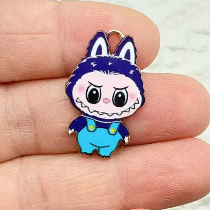 10PCs Cute Cartoon Charms Multicolor Animal Enamel Gold Color Metal Pendants DIY Necklace Bracelets Jewelry Making XJ250607