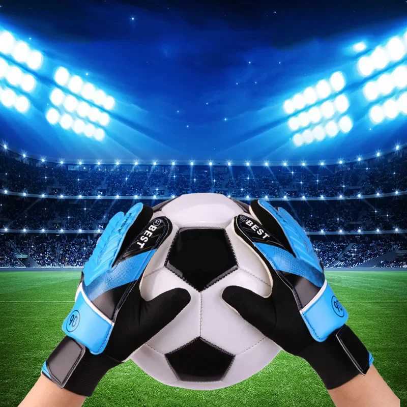Goalkeeper Glove Latex Goalkeeper Gloves Football Protection Adults Anti-Slip Football Gloves Soccer Goalie XJ250606