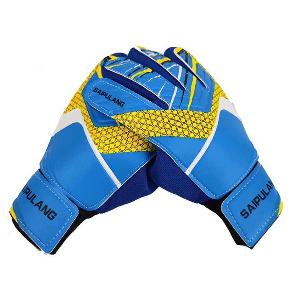 Children Goalkeeper Hand Protection Gloves Anti-Collision PU Football Training Gloves Antiskid Wear-resistant Sports Accessories XJ250606