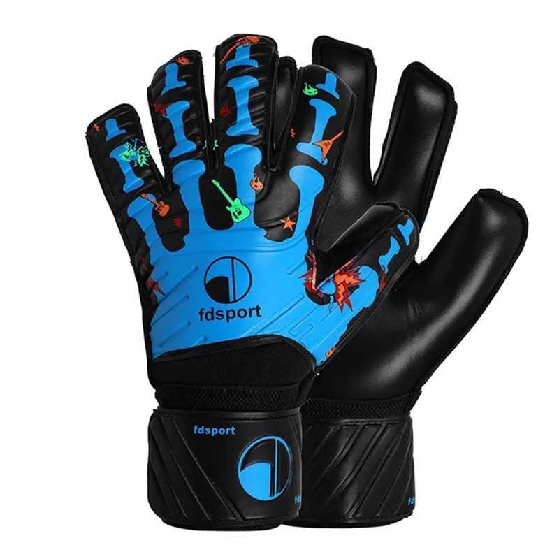 Mens Adult Youth Goalkeeper Gloves Football Soccer Match Training Goalie Gloves Non-slip Thickened Latex Glove Finger Save Guard XJ250606