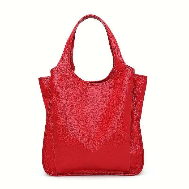 Aidrani High Quality Genuine Leather Women's Large Capacity Cowhide Underarm Shoulder Handbag