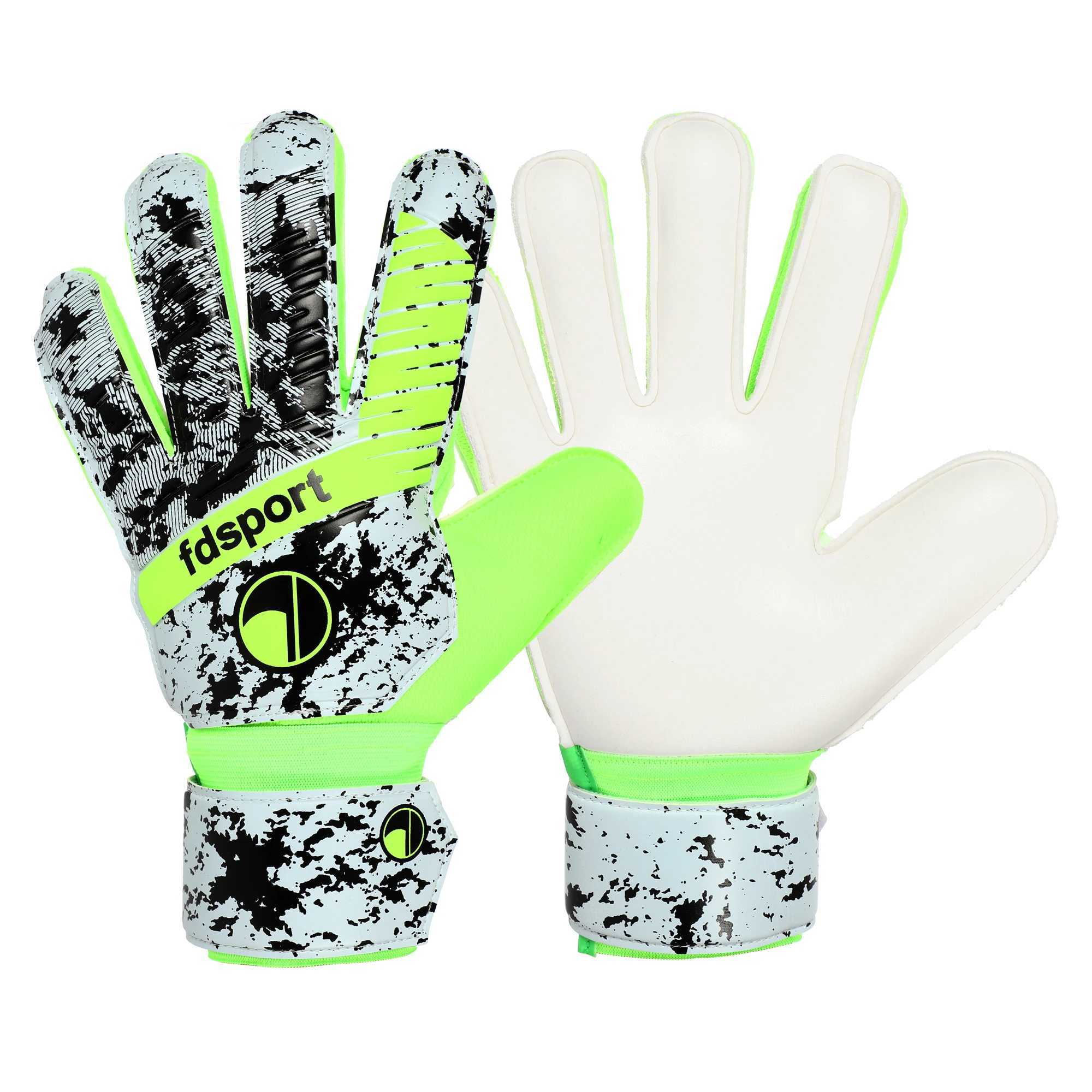 Mens and Womens Football Soccer Goalkeeper Gloves Game Training Thickened Latex Goalie Gloves Protection Non-slip Removable Wristband XJ250606