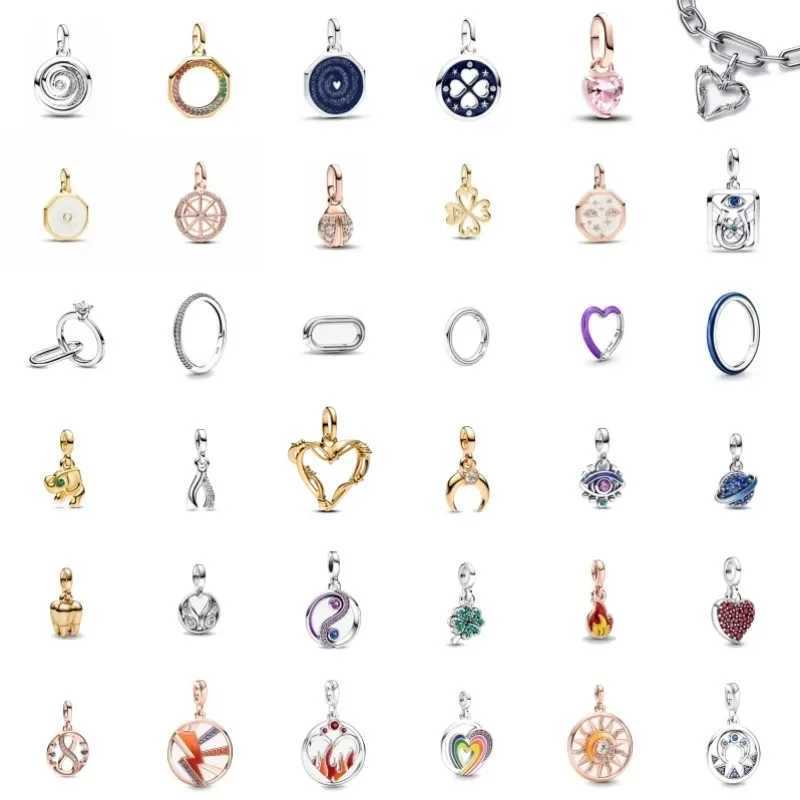 New characteristic ME Series Charm Mini Bead Pendant Fit Original Bracelet Women Accessories DIY Jewelry S925 Silver Ring Gift XJ250607