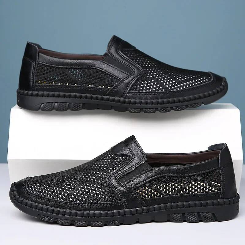 Ddmyoutdoor Men Shoes Breathable Mesh Zapatillas De Hombre Soft Non Slip Walking Versatile Slip On Loafers Sneakers Masculino Outdoor Shoes