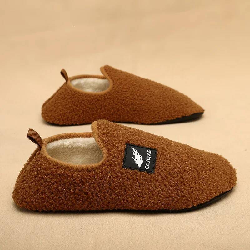 Ddmyoutdoor MAEDEF Slipper Men Cotton Slippers Disigner Warm Indoor House Casual Shoes High Quality Non Slip Plush Winter Couple Shoe Outdoor Shoes