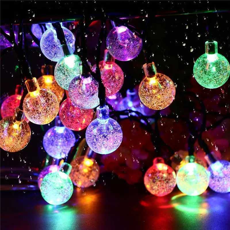 String Light Solar 7m 50 LEDs Fairy Lights Outdoor Garden Wedding Decoration Lamp IP65 Waterproof Garland Furniture Light Decor XJ250606