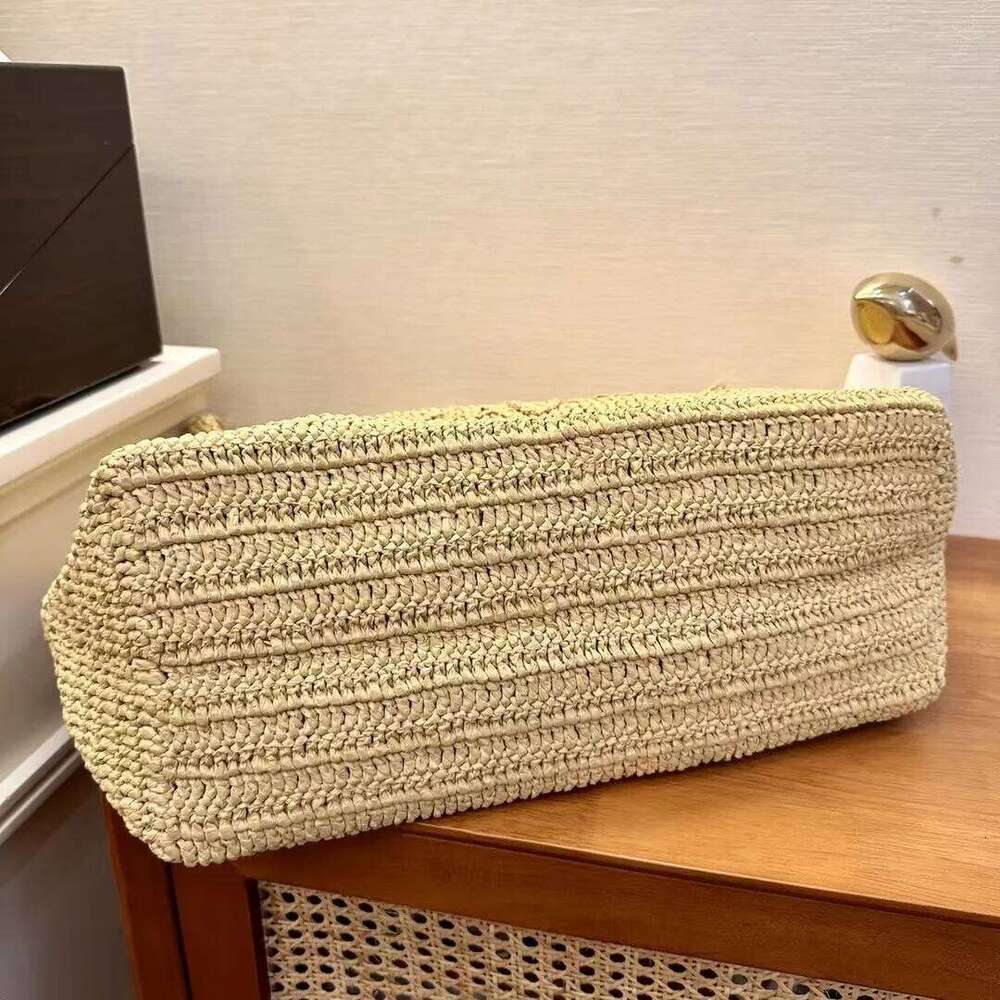 Natural Handmade Luxurious Lafite Grass Woven Bag, Simple And Stylish One Shoulder Handbag