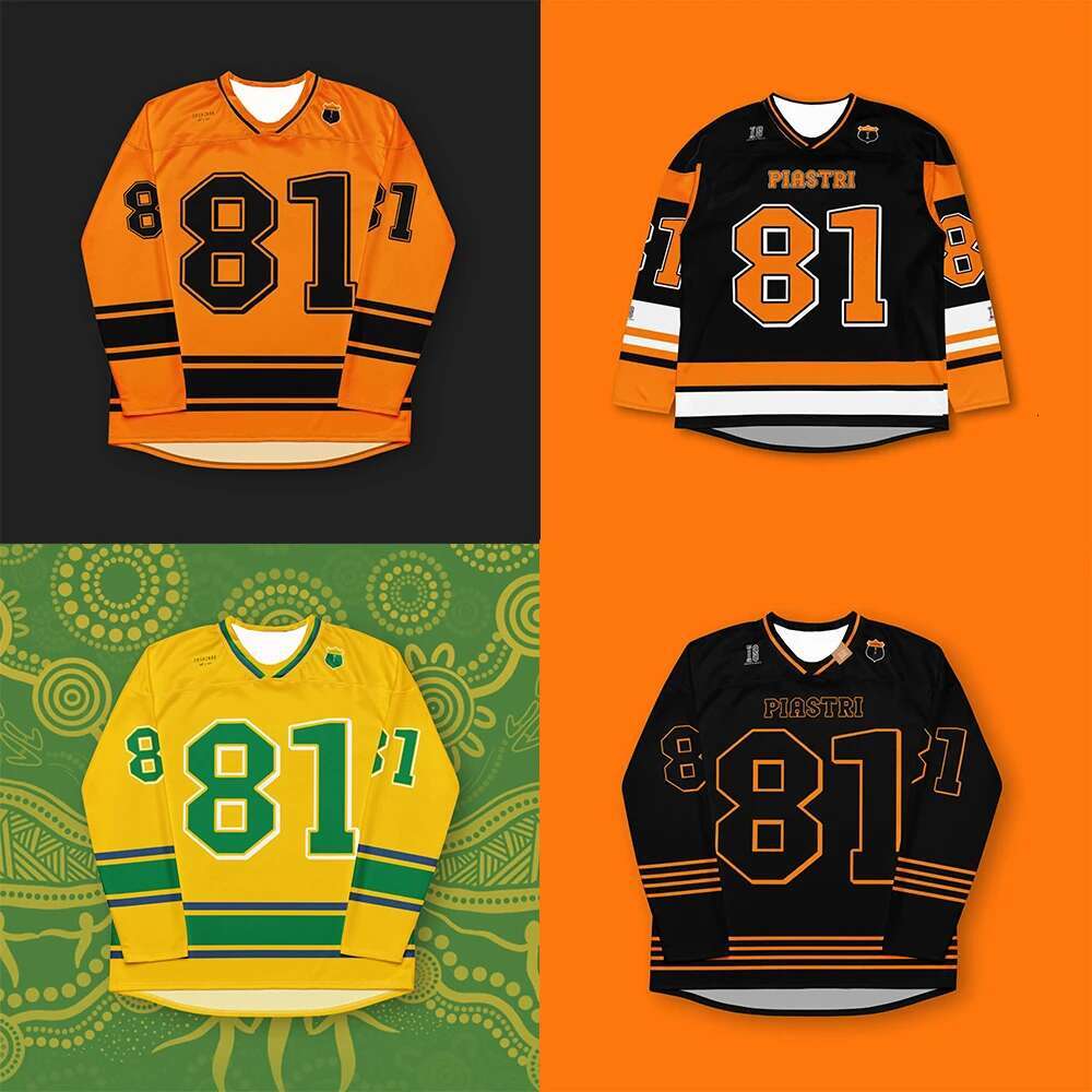 Racing 2025 Motorcycle Oscar Piastri F1 Long Sleeve Sportswear Summer Loose Breathable Speed Drying Mens and Womens Jerseys