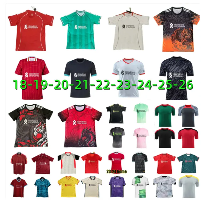 24 25 26 Szoboszlai CHIESA ENDO soccer jerseys 2025 2026 goalkeeper MAC ALLISTER Darwin Robertson SALAH LUIS DiAZ football shirts Adult kids kit kits Player version