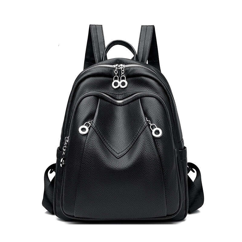 Backpack for Women Large Capacity PU Double Shoulder Candy Color Student School Bag Live Streaming