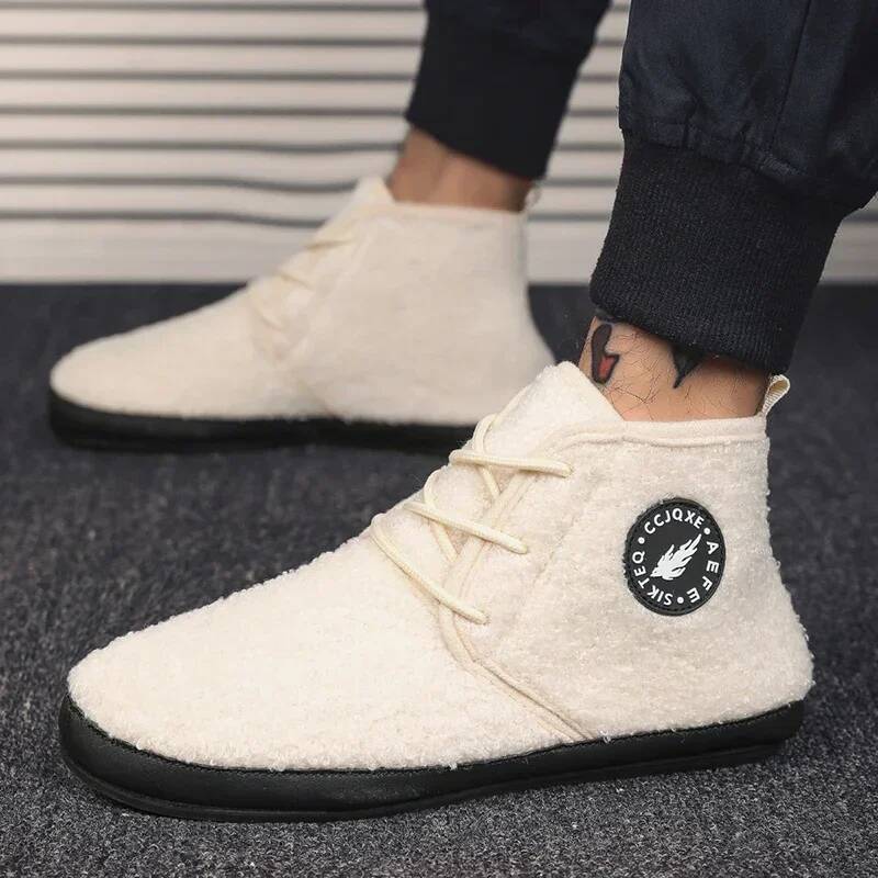 Ddmyoutdoor Warm Men S Bedroom House Slippers Boots Fashion Designer Shoe Comfortable Casual Flat Man Walking Shoes Outdoor Shoes