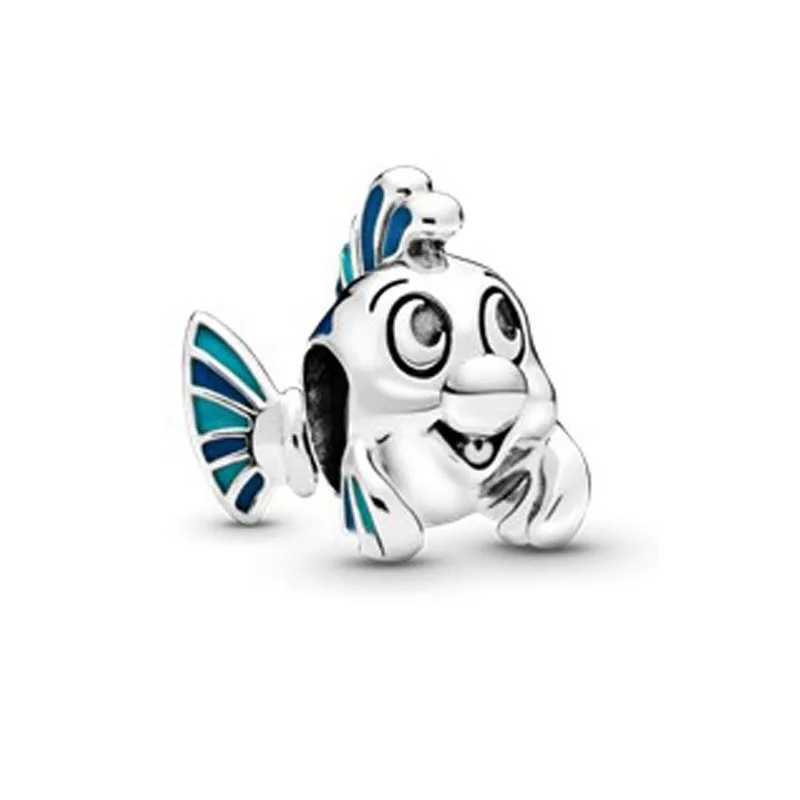 Miniso 925 Sterling Silver DIY Charm Fit Original Bracelet Ocean Clownfish Octopus Crab Pendant Mermaid Charm Beads Gifts XJ250607