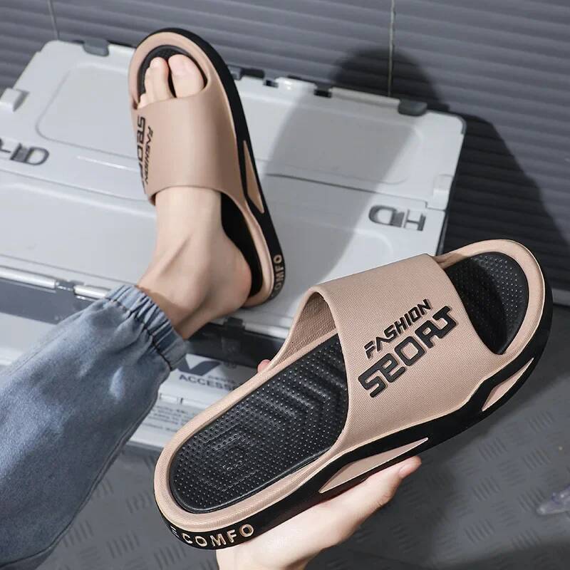 Ddmyoutdoor Summer Men Fashion Trendy Flip Flops Bathroom Outdoor Non Slip Sporty Style Open Toe Beach Slippers Shoes outdoor shoes