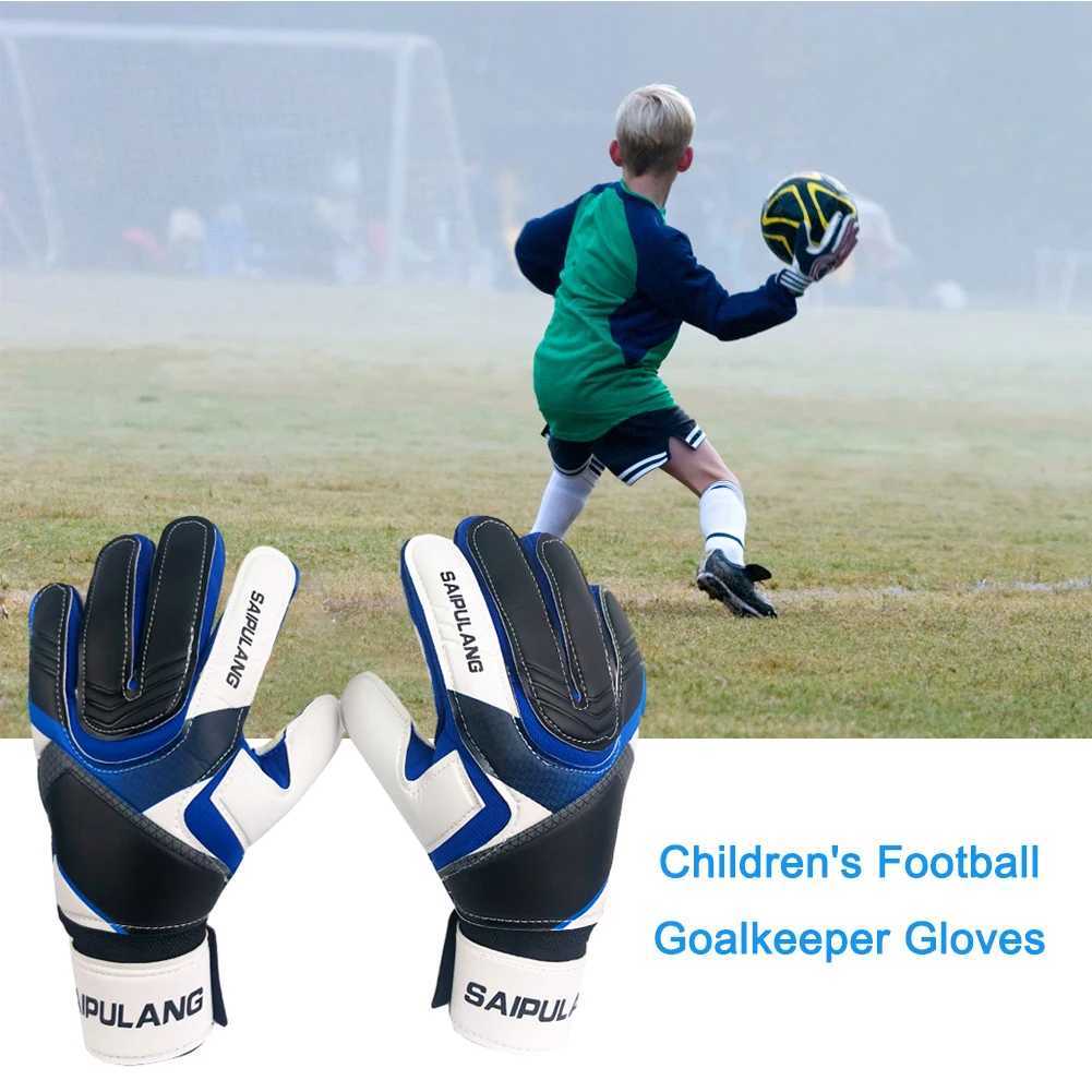 Professional Goalkeeper Gloves Adults Kids Football Soccer Goalie Gloves Non-slip Thickened Latex Keeper Glove Finger Protection XJ250606
