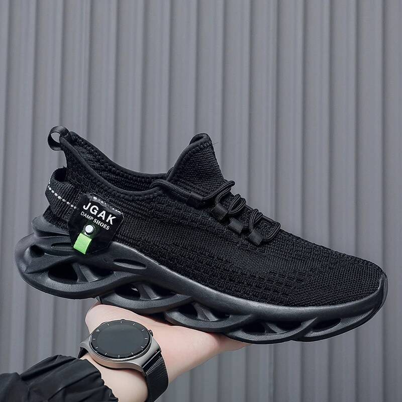Ddmyoutdoor New Sneaker Men S Running Thick Soled Jogging Casual Sneakers Outdoor Breathable Shock Absorbing Trendy Tennis Shoes Outdoor Shoes