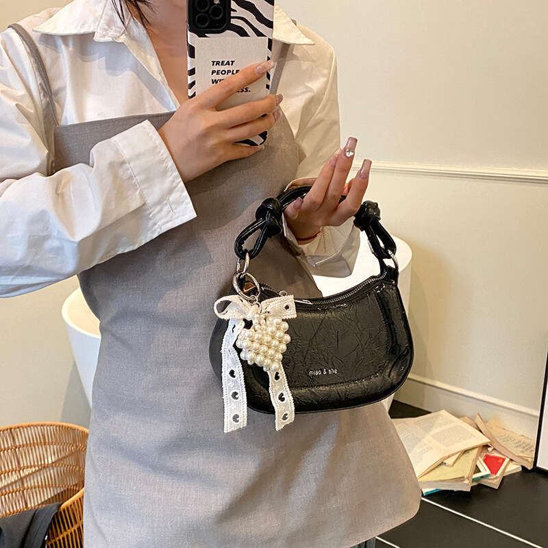 Korean Niche Saddle New Fashion Heart Underarm Versatile Simple Shoulder Crossbody Women's Bag