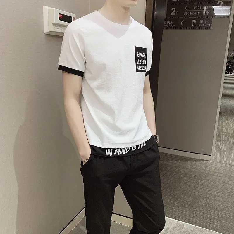 Tracksuit Gym T Shirt Man Khaki Sports Suits Alphabet Top Sportswear Mens Clothing New in Pants Sets Matching 2 Piece Outfit XL W250609