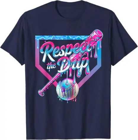 Ice Drip Baseball Bat with Sprinkles Drip Youth Boys Baseball T-Shirt Sons Nephew Fashion Awesome Novelty Gift Y2k T Top X250607