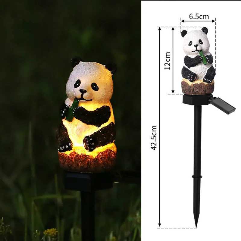 Solar Powered LED Owl Animal Home Artificial Flowers Garden Lights Waterproof Outdoor Lawn Lamp Solar Energy Outside LED Decor XJ250606