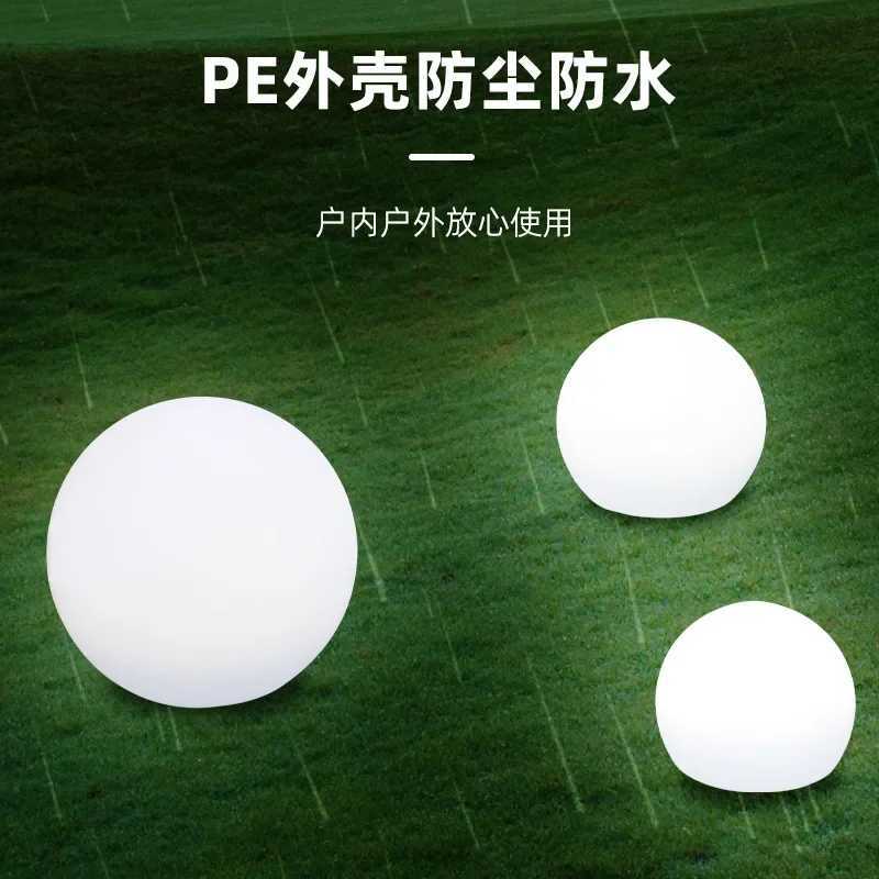 Outdoor LED Garden Ball Lights Remote Control Floor Street Lawn Lamp Swimming Pool Wedding Party Holiday Home Decoration Lamp XJ250606