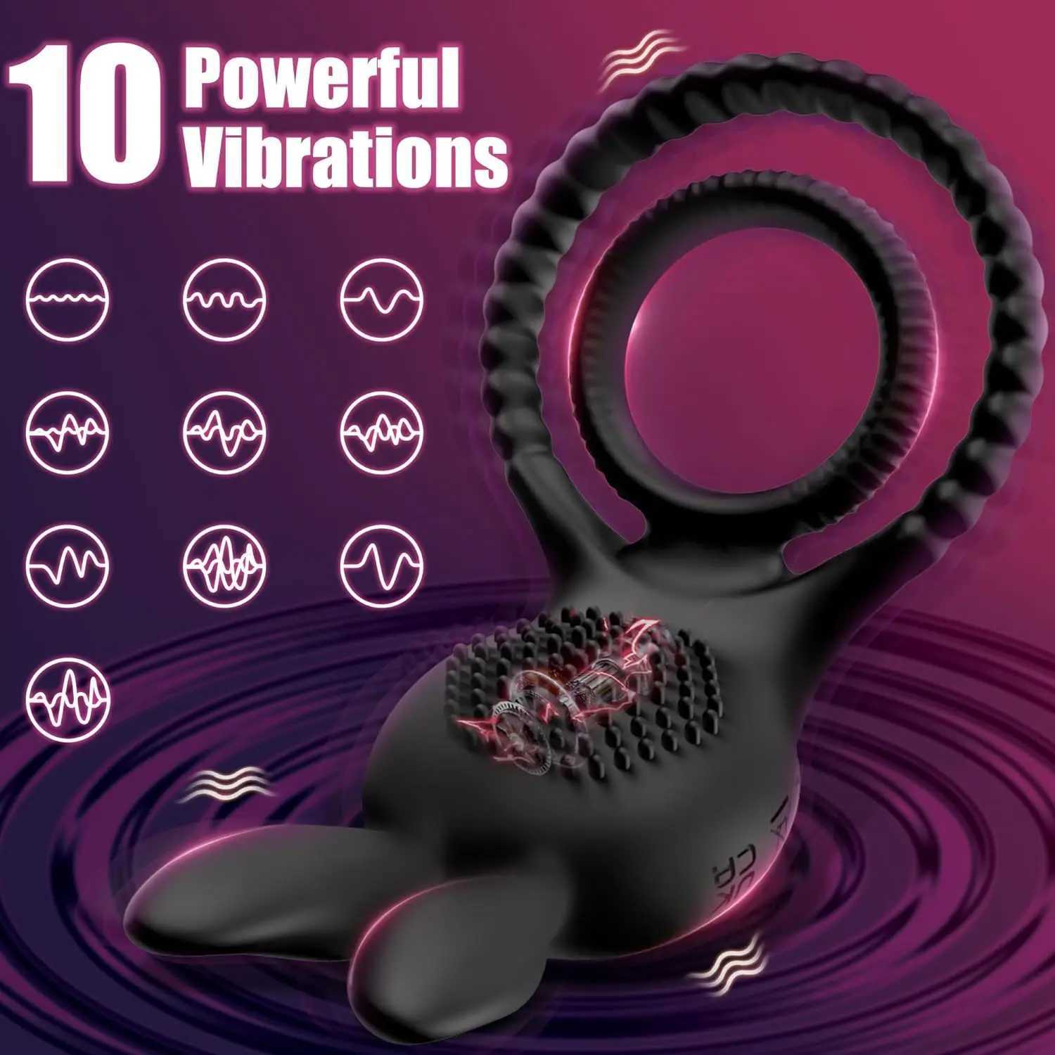 Vibrating Cock Ring Vibrator Adult Sex Toy with Vibrations Longer Harder Stronger G Spot Clitoral Stimulator Penis Ring Erection XJ250607
