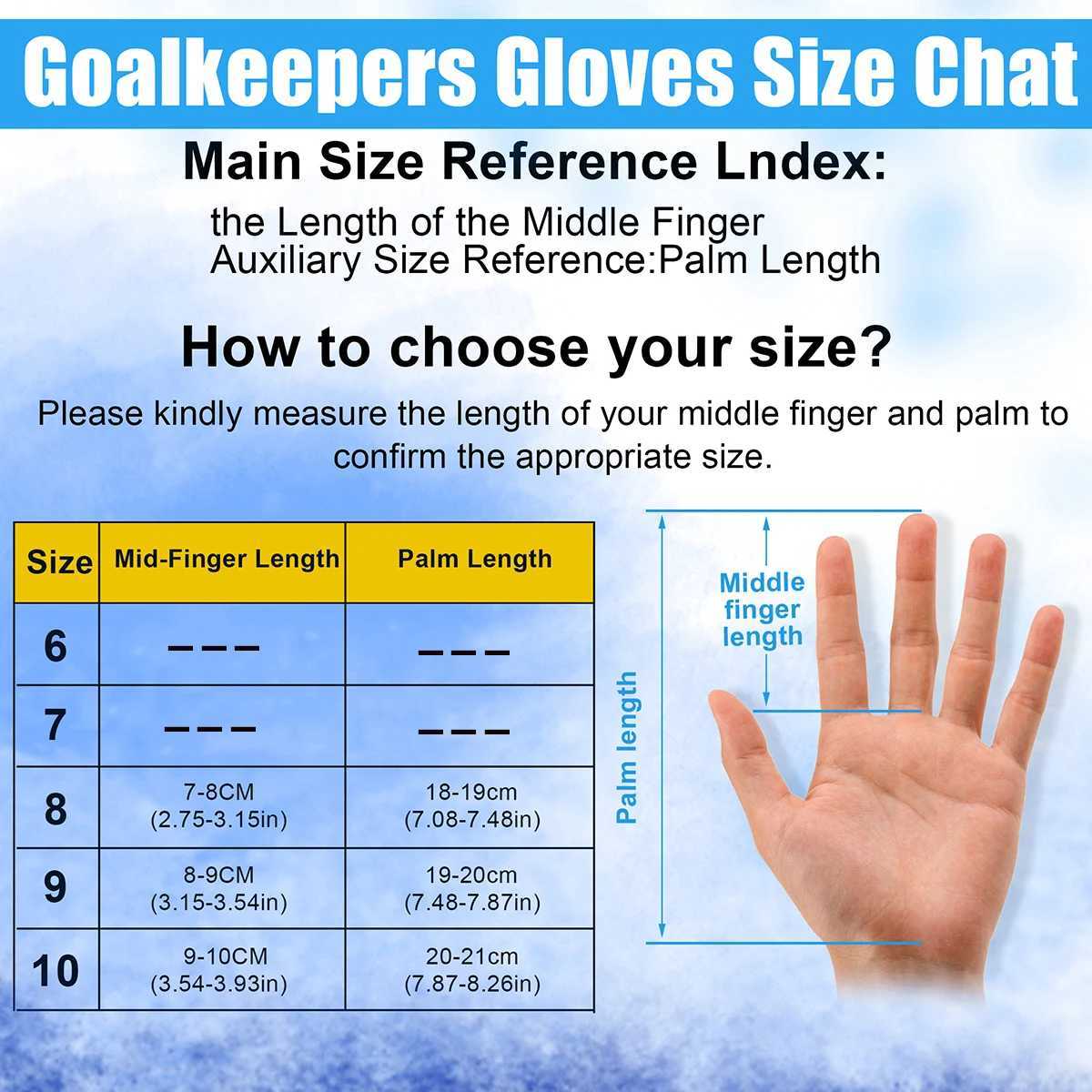 Soccer Goalie Gloves Youth Adults Kids Pro-Level Goalkeeper Gloves High Performance Soccer Gloves Grip For The Toughest Saves XJ250606