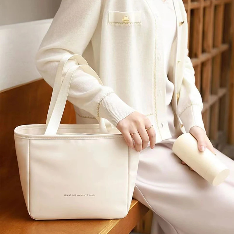 Fashion Women Tote Lunch Bags Outdoor Picnic Bento Lunchbox Cosmetic Storage Insulation Bag Portable Food Cooler Thermal Bag 250606