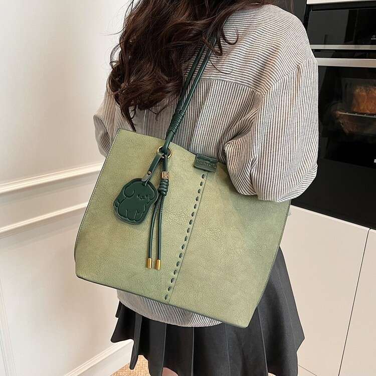Work Commute Tote for Women, Korean Style Fashion Versatile Large Capacity Underarm Bag, 2025 New Simple Shoulder Bag
