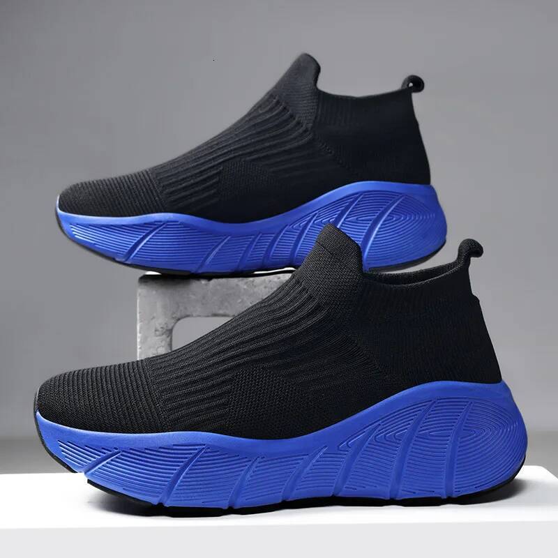 Ddmyoutdoor Classic Original Black Blue Men S Platform Breathable Running Sneakers Unisex Big Size Summer Socks Shoes Trainers Outdoor Shoes