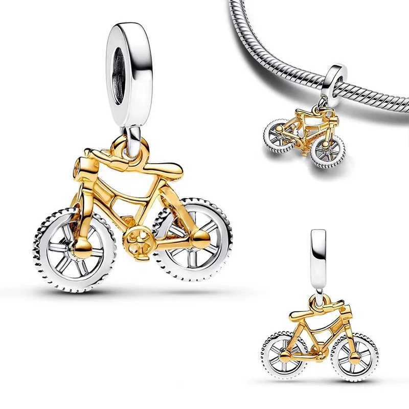 Hot Sale 925 Silver Car Bicycle Pendant Charm Beads Fit Pandach Original DIY Bracelets Party Fashion Birtay Gifts Fine JewelryXJ250607