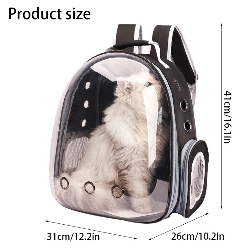 Pet Carrying Bag Space Pet Backpacks Breathable Portable Transparent Backpack Puppy Dog cat Transport Space Capsule Bags 250603