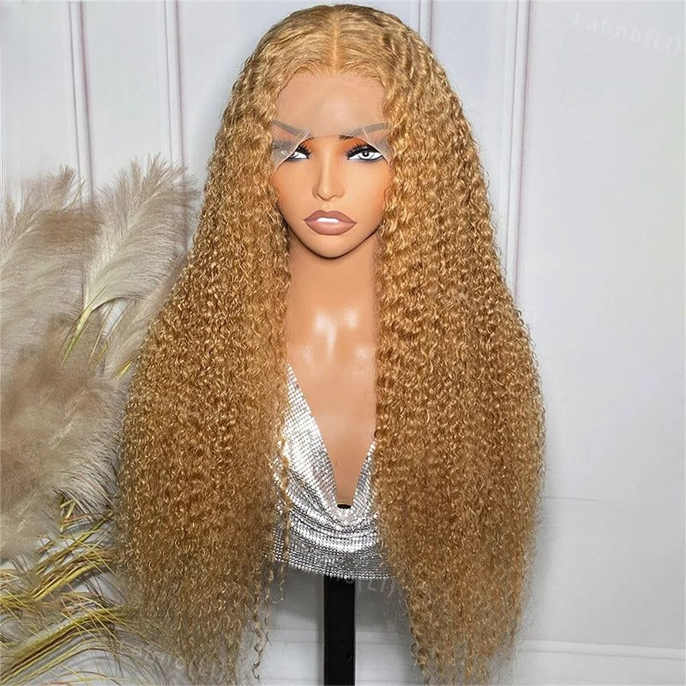 200 Density Honey Blonde Lace Front Wig 30 Inch Deep Wave Frontal Wig Curly Wig 13x4 13x6 Colored Human Hair Wigs Synthetic