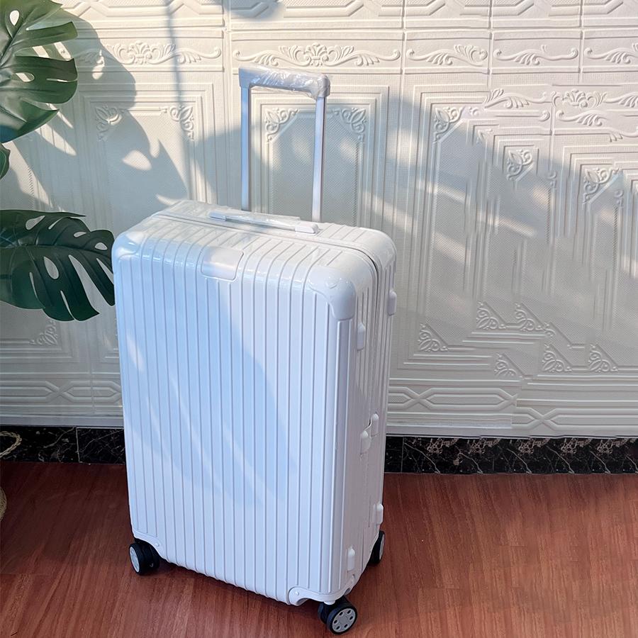 Rim Suitcase 31 inches Design Luggages With Wheels Travel Suitcase Boarding Case Large Capacity Makeup Train Cases Unisex Plastic Pc Travel