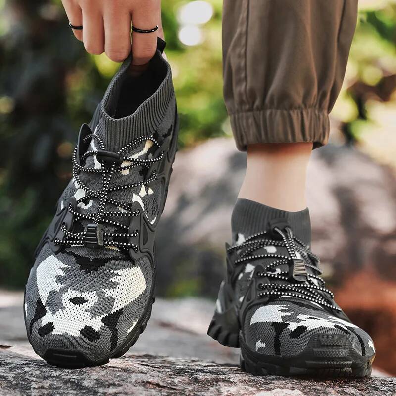 Ddmyoutdoor Fashion Camouflage Men S Trekking Big Size Quality Comfy Hiking Sneakers Outdoor Travel Sports Shoes Trainers Outdoor Shoes