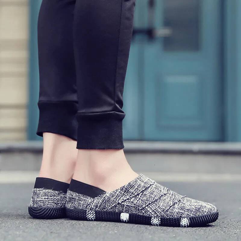 Ddmyoutdoor Summer Men S Casual Hiking Outdoor Lightweight Canvas Breathable Driving Cover Wearing Flat Bottomed Walking Shoes Outdoor Shoes