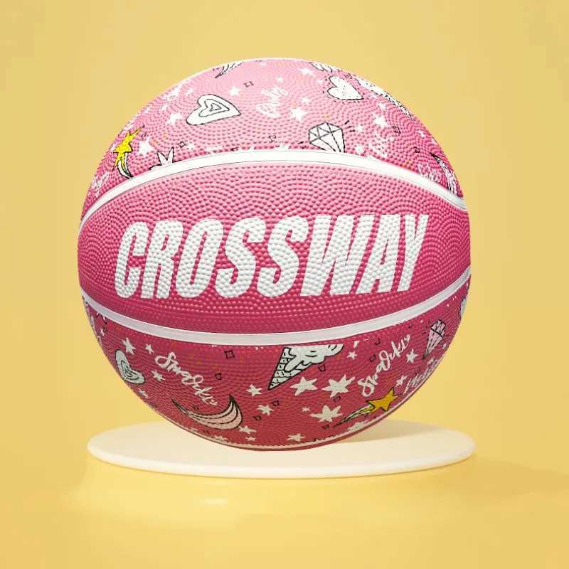 Size 5/6 Basketball Rubber Wear-resistant Good Hand Feel Indoor Outdoor Training Ball Explosion Proof Anti-slip Match Basketball XJ250606