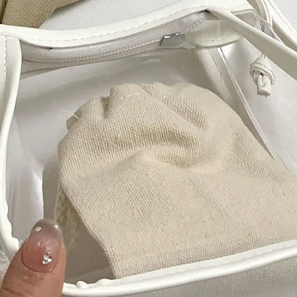 Creative 2 in 1 Clear Crossbody Bag Portable Waterproof shoulder bag Casual PVC Womens Bag Commuting 250606