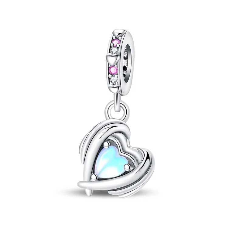 Sweet 925 Sterling Silver You Mom Entwined Infinite Hearts Charm Fit Original Bracelet for Women Necklace Fine Jewelry XJ250607